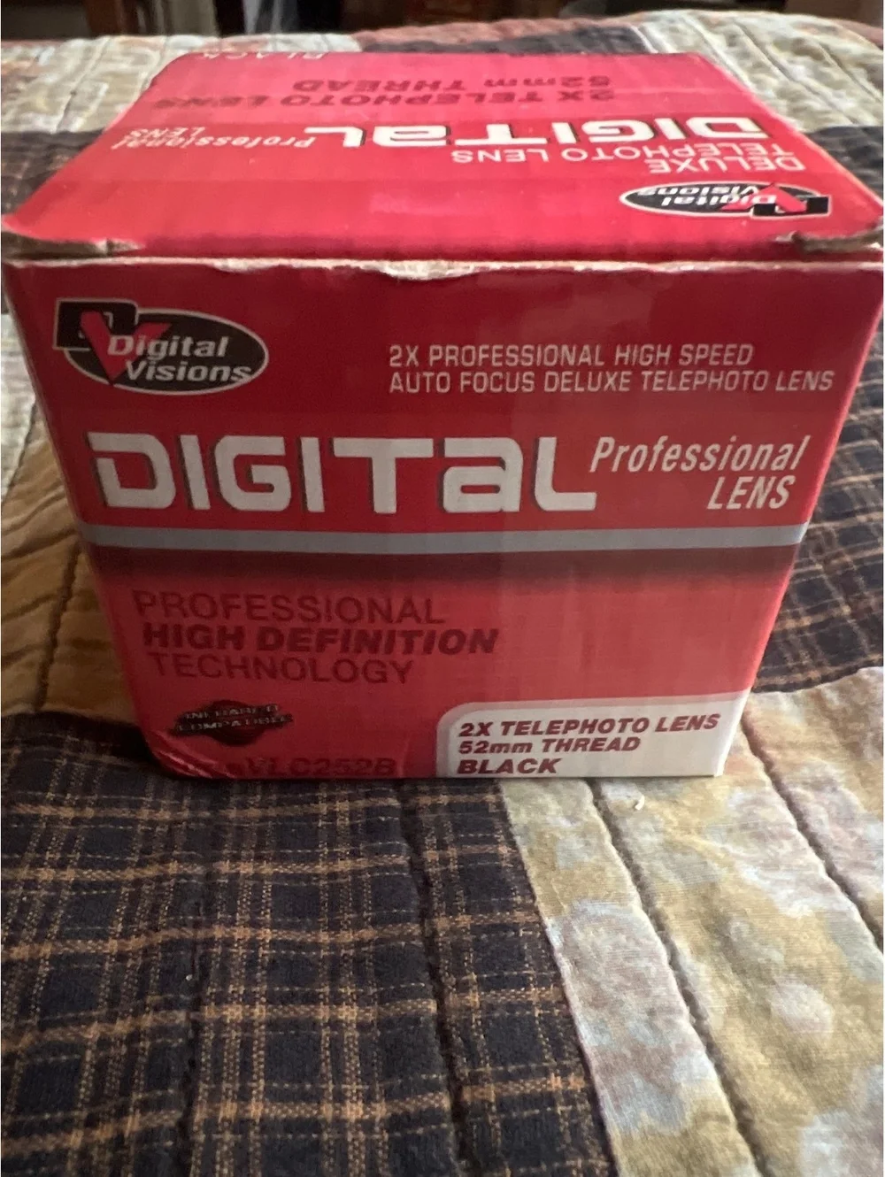 Digital Visions 2X Telephoto Lens 52mm Thread Black VLC252B